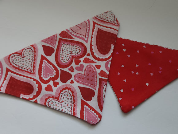 Valentine's Large Hearts Red - Bandana