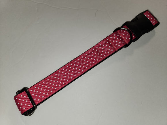 Valentine's Pink Dots Collar - Large