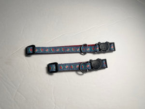 Watermelon Blue - Breakaway Cat Collar - XSmall/Small