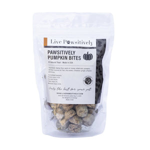 Live Pawsitively Dog and Cat Treats- Pumpkin Bites