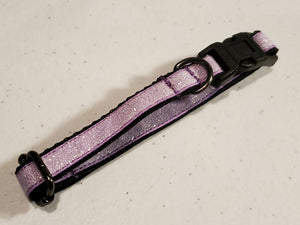 Frosted Sparkly Light Purple Collar - XSmall/Small