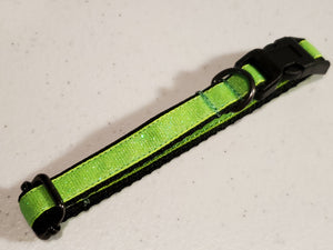 Frosted Sparkly Neon Green Collar - XSmall/Small