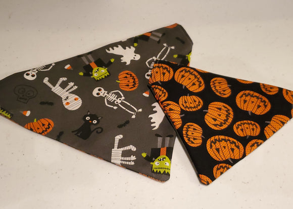 Halloween Monsters/Pumpkins Bandana