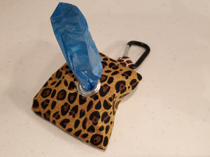 Waste Bag Holder - Cheetah Print