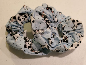 Hair Tie - Cows Happy Blue