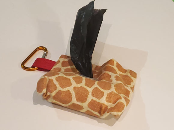 Waste Bag Holder - Giraffe Print