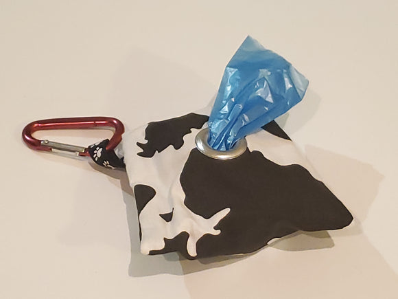Waste Bag Holder - Cow Print