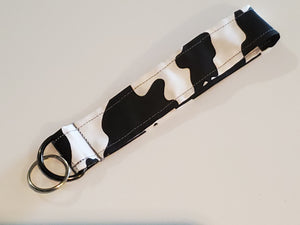 Wristlet Keychain - Cow Print