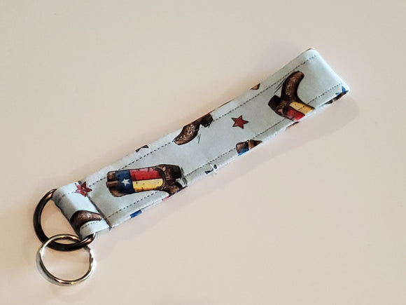 Wristlet Keychain - Texas Boots