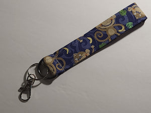 Wristlet Keychain - Monkey Business