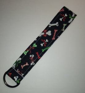 Wristlet Keychain - Christmas Bones