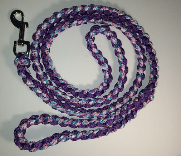 Paracord Leash - Pink, Blue and Purple