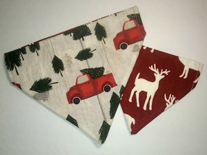 Christmas Trucks/Deer - Bandana