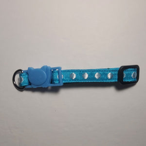 Blue with White Dots - Breakaway Cat Collar - XSmall/Small