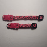 Cheetah Print Pink - Breakaway Cat Collar - XSmall/Small