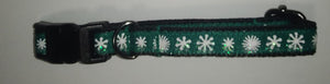 Christmas Green with Snowflakes Collar - XSmall/Small