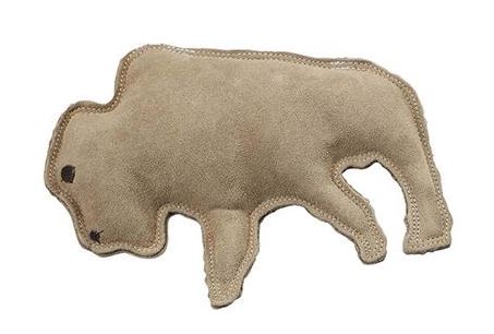 Leather Bison Dog Toy - Large