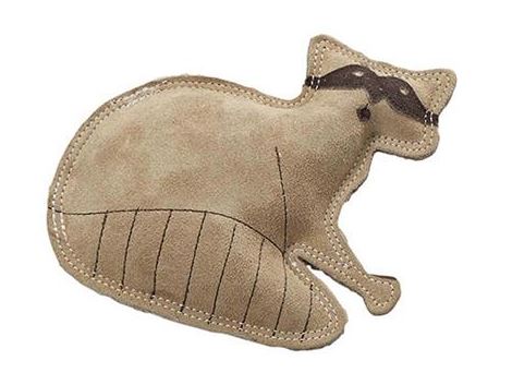 Leather Racoon Dog Toy