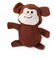 Mini Monkey Plush Dog Toy - Small