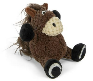 GoDog Sitting Horse Toy for Tough Chewers