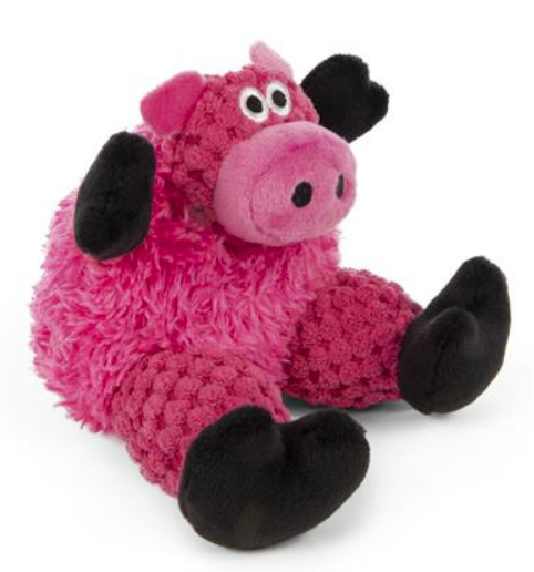 GoDog Toy for Tough Chewers - Sitting Pig