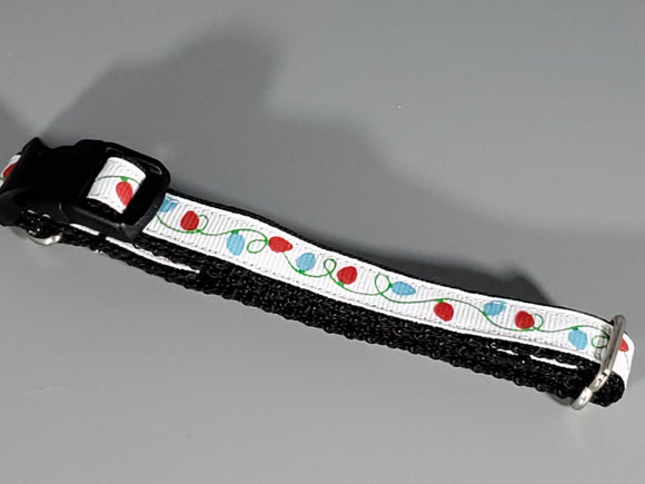 Christmas White String of Lights Collar - Small