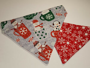 Christmas Snowmen in Mugs - Bandana