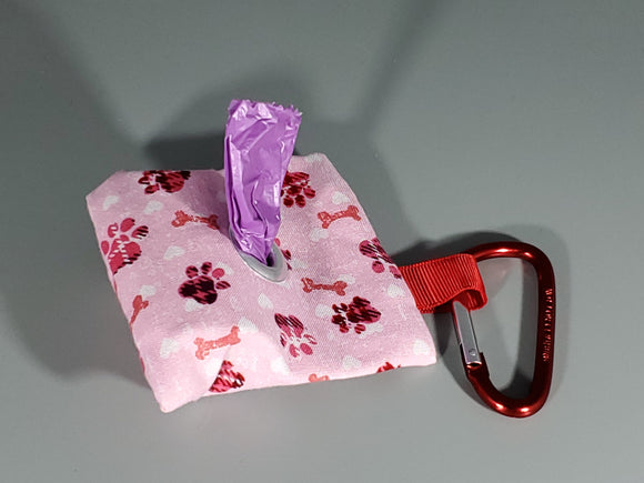 Waste Bag Holder - Bones Pink